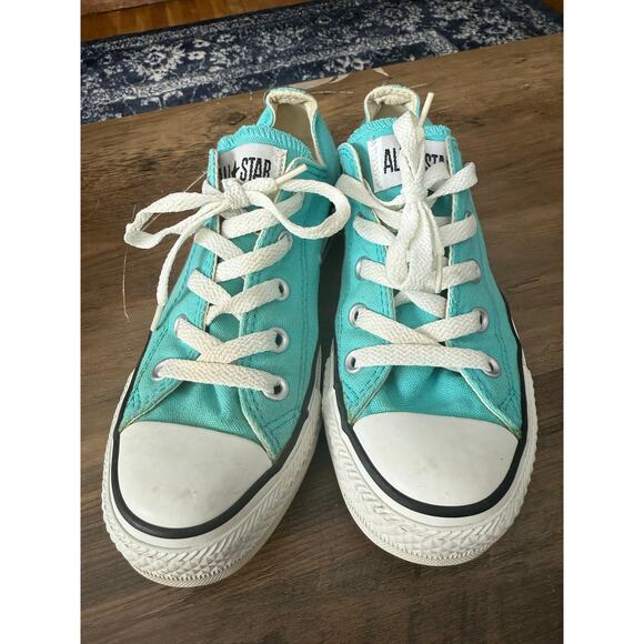 M4/6 Tiffany’s Blue Short Converse with Original Laces - Picture 1 of 8